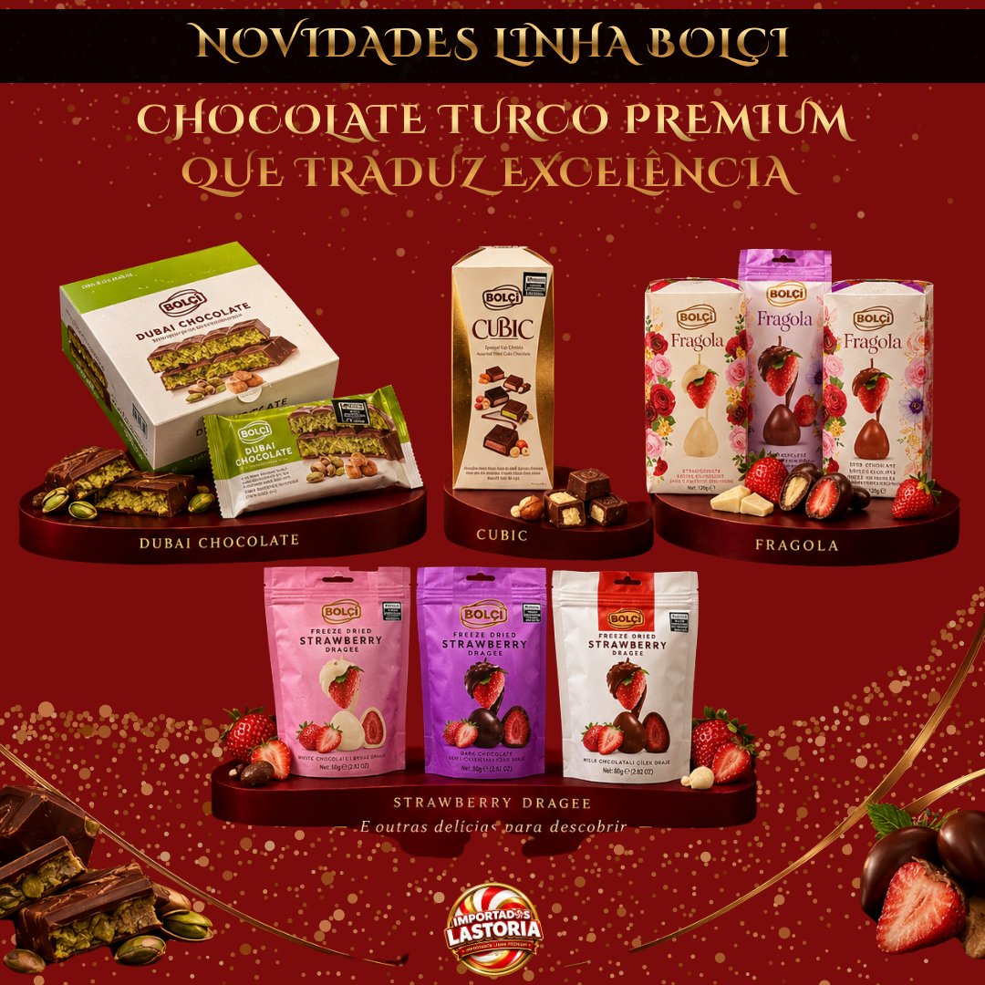 Novidades Linha Bolçi — Chocolate turco premium que traduz excelência